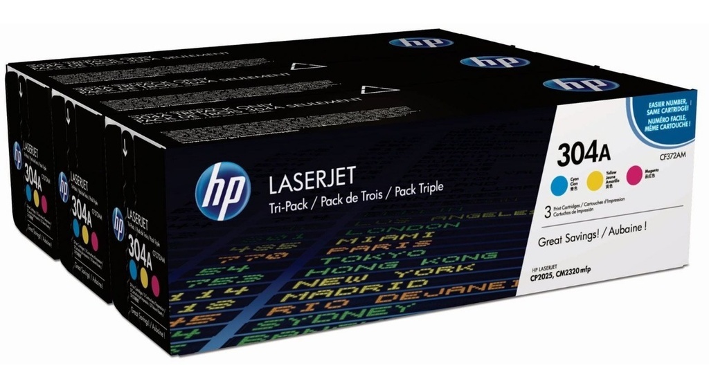 Toner Hp 304A Tricolor CC531/2/3