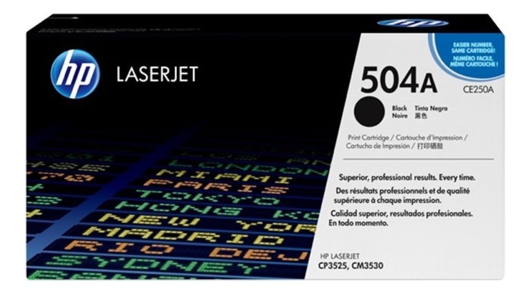 Toner Hp 504A Negro CE250A Original