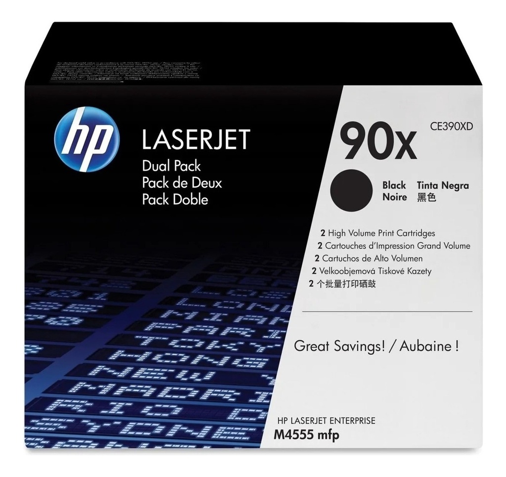 Toner Hp Ce390xd 90x Dual Pack Original Ce390x Hp M4555 CE390XD