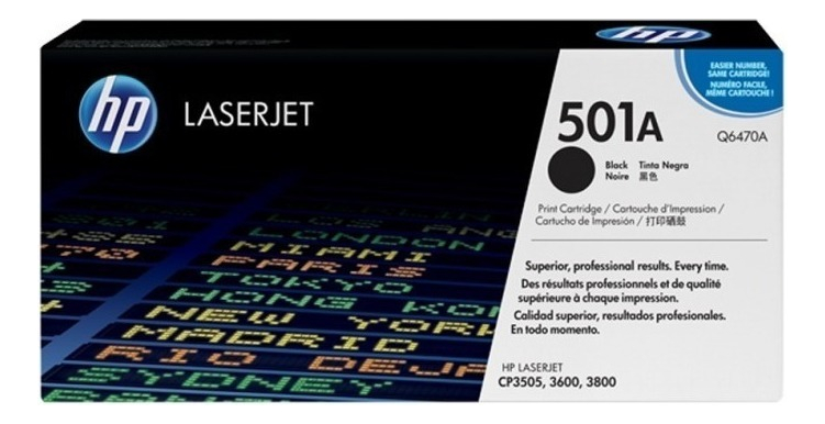 Toner Hp 501A Negro Q6470A Original