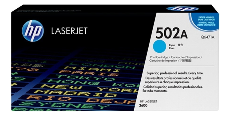 Toner Hp 502A Cian Q6471A Original
