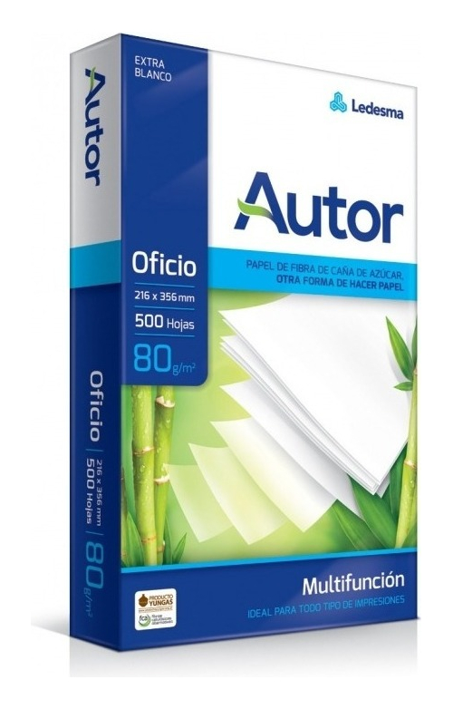 Resma Hojas Autor Legal (Oficio) 80grs