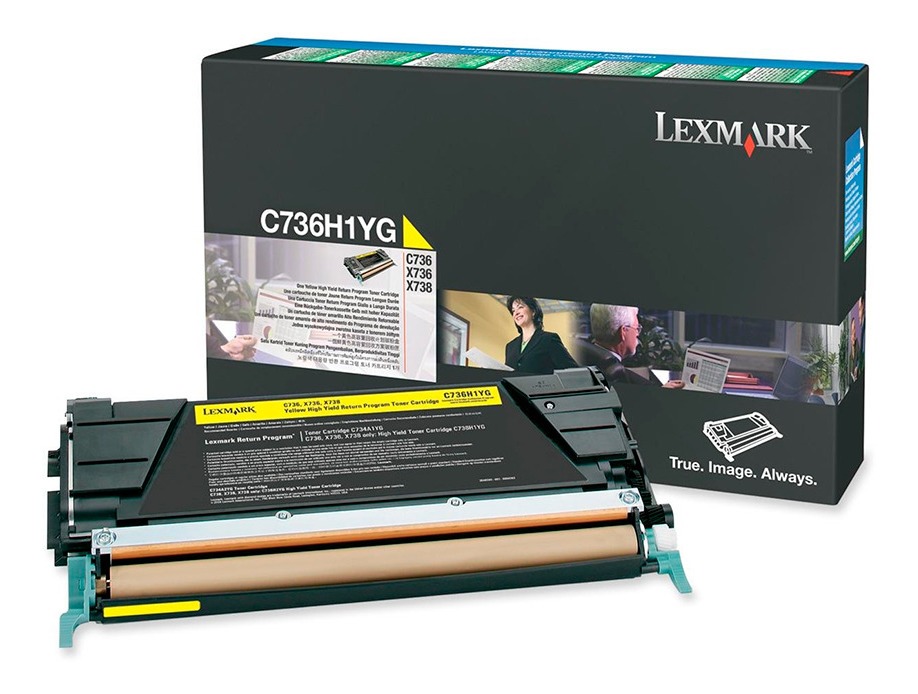 Toner Lexmark C736 X736 X738 Amarillo C736h1yg Original