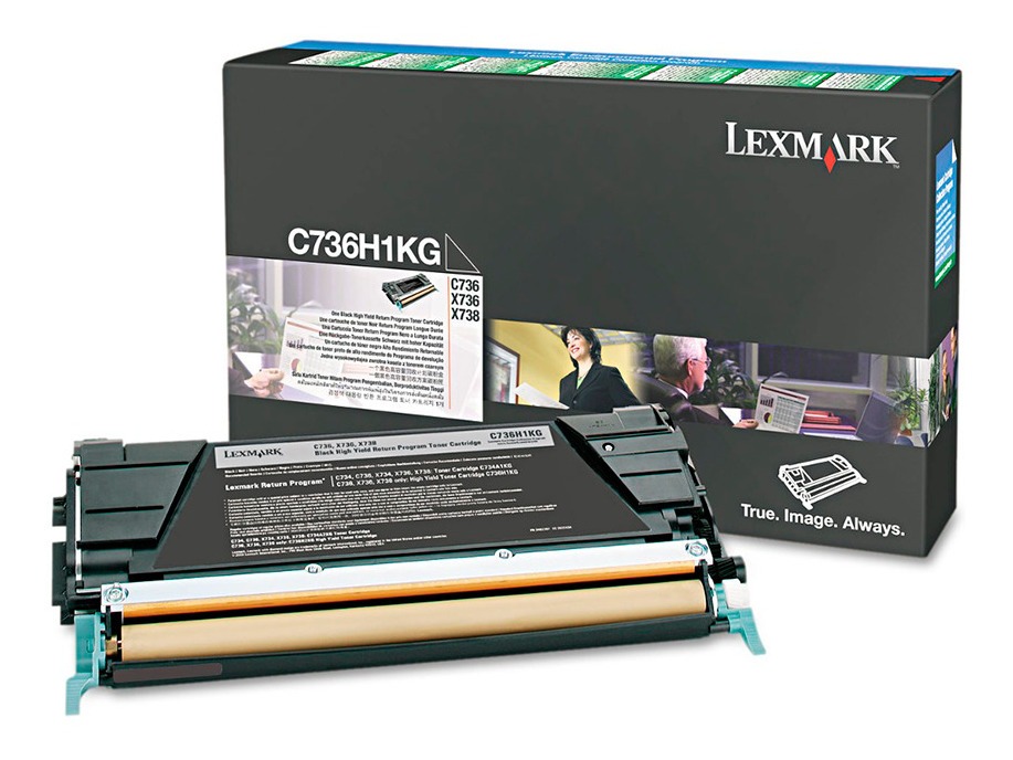Toner Lexmark  C736 X736 X738 Negro C736h1KG Original