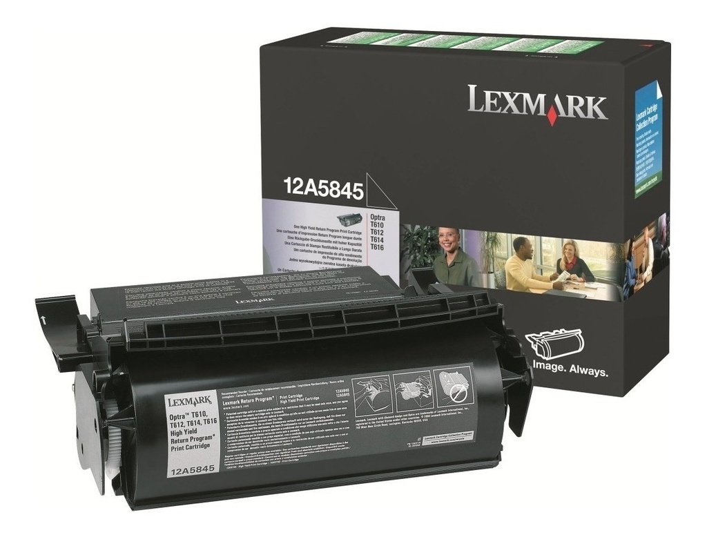 Toner Lexmark 12A5845 Negro Original