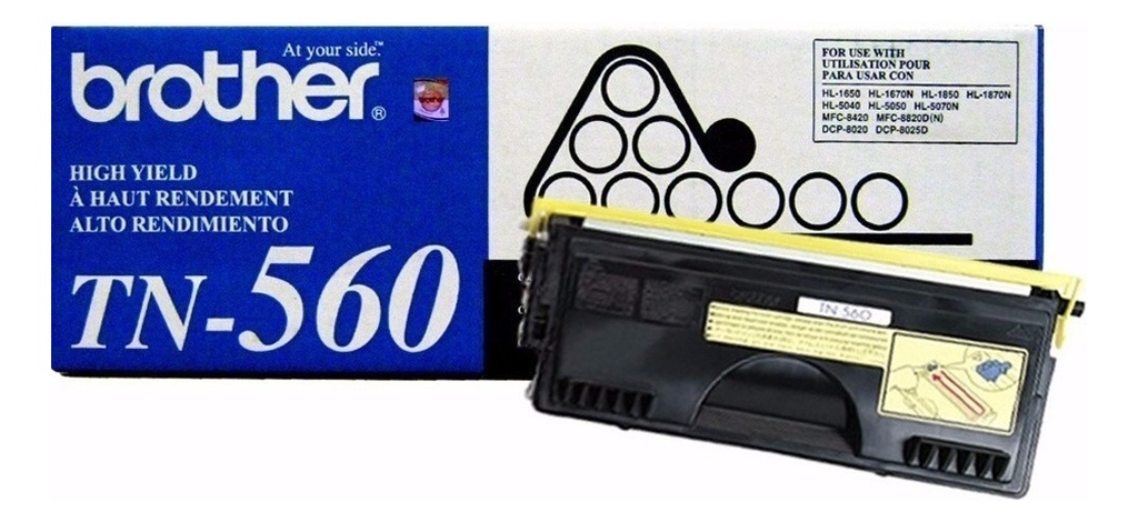 Toner Brother TN-560 Negro Original DCP-8020  DCP-8025D  HL-1650  HL-1650N