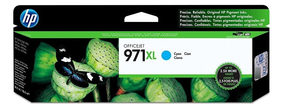 Cartucho Hp 971XL Cian CN626AM