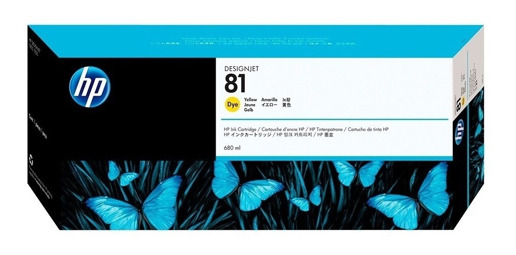 Cartucho Hp 81 Amarillo C4933A