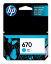 Cartucho Hp 670 Cian CZ114AL