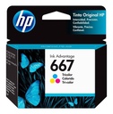 Cartucho Hp 667 Tricolor 3YM78AL