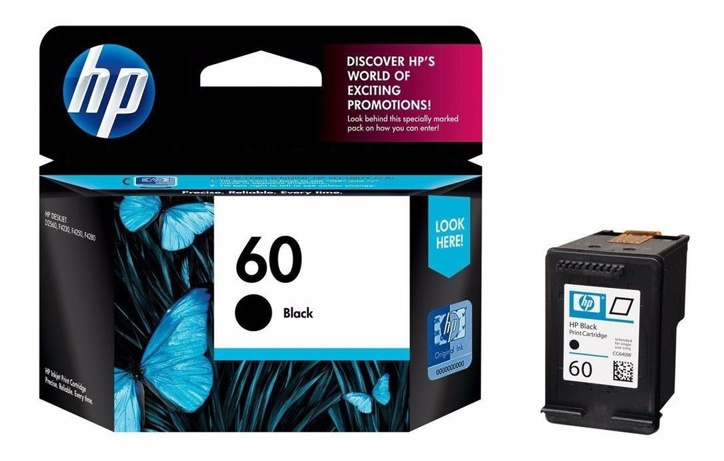 Cartucho Hp 60 Negro CC640WL