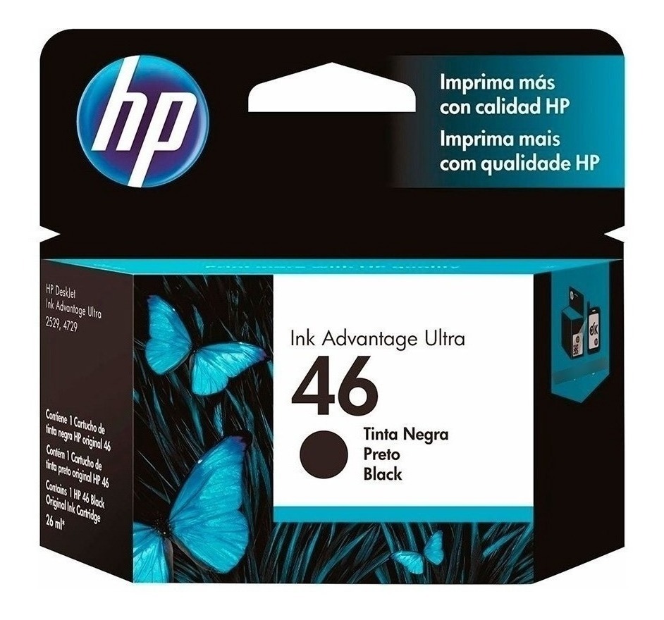 Cartucho Hp 46 Negro CZ637AL