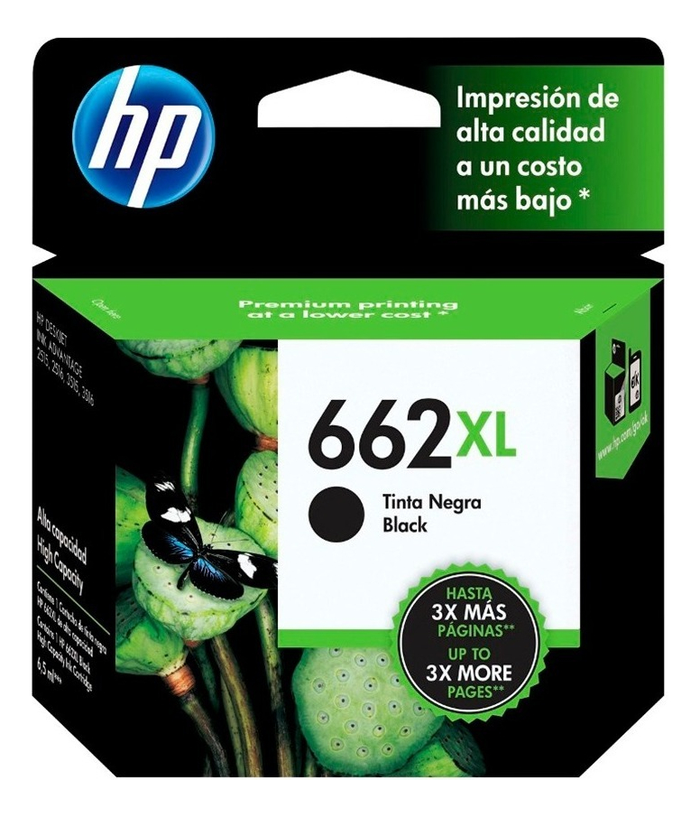 Cartucho Hp 662XL Negro CZ105AL