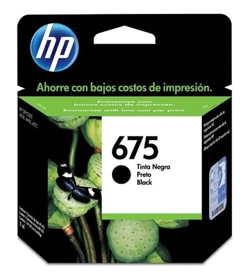 Cartucho Hp 675 Negro CN690AL