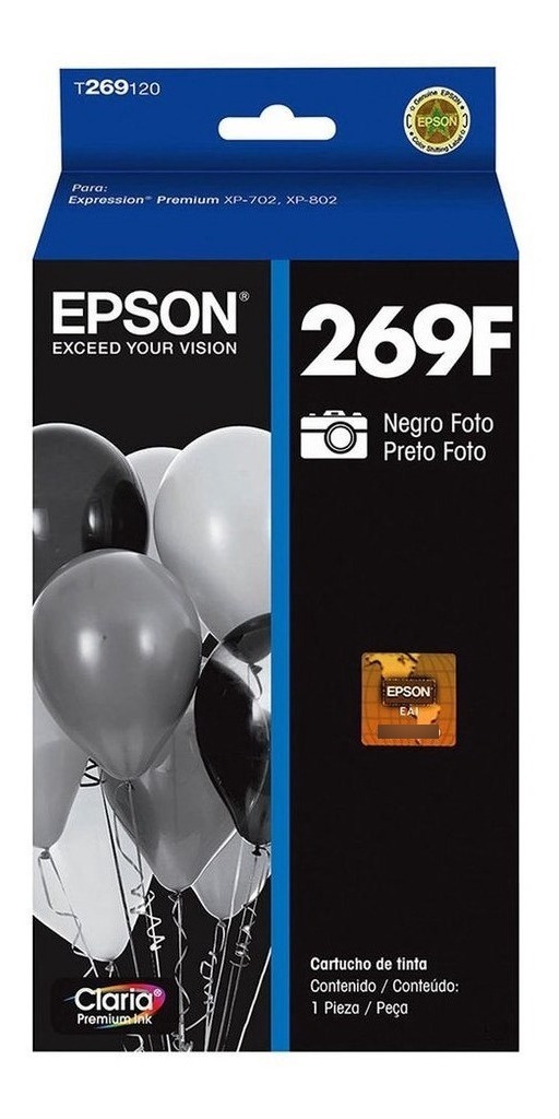 Cartucho Epson 269 Negro Foto Original