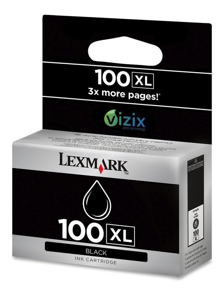 Cartucho Lexmark 100XL Negro