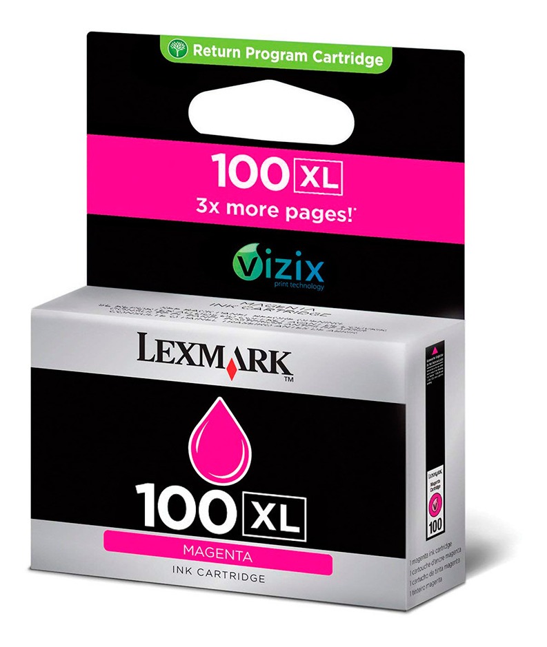 Cartucho Lexmark 100XL Magenta