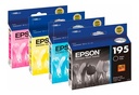 Combo Epson 195 Negro Y Colores T195 ORIGINAL