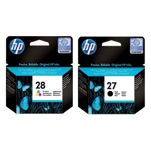Combo Cartuchos Hp 27 Hp 28 Original