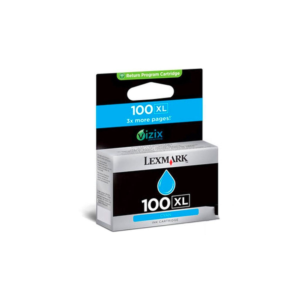 Cartucho Lexmark 100XL Cian Original