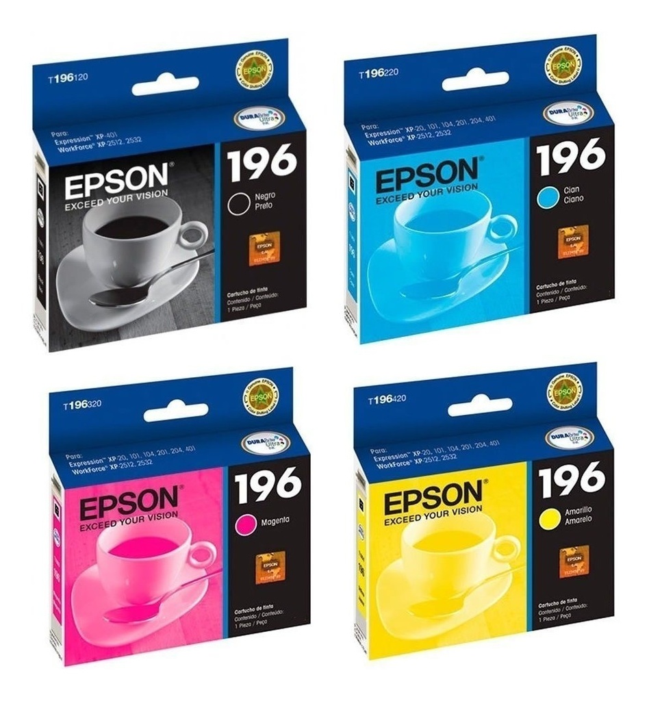 Combo Cartuchos Epson 196 Negro