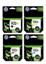 Combo Cartuchos Hp 932xl Negro + 3 Colores 933xl