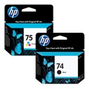 Combo Cartucho Hp 74 + Hp 75 Original