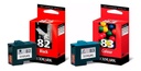Combo Cartuchos Lexmark 82 Negro + 83 Color