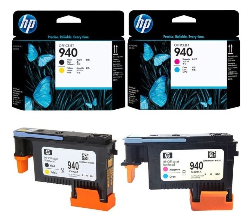 Combo Cabezal Hp 940 Colores C4900A C49001A Original