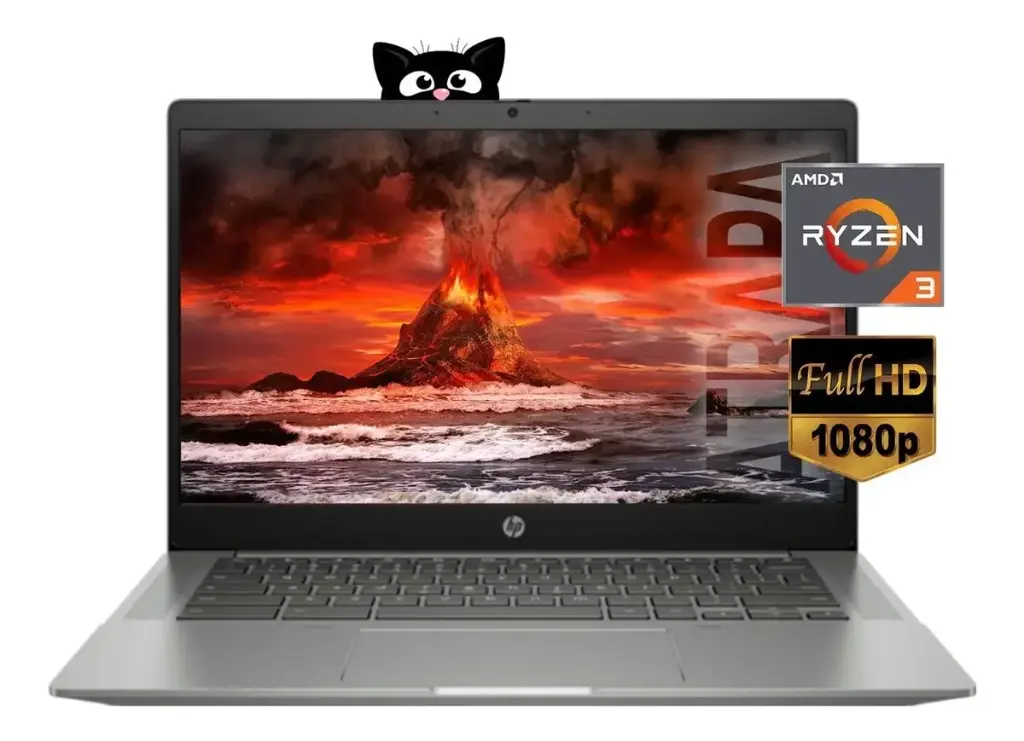 Hp Chromebook Ryzen 3 3250U Ssd 128Gb Ram 4Gb FHD 14"