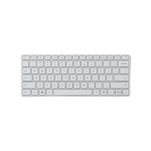 Teclado Microsoft Clavier Compact Bluetooth Inalámbrico Español Color Glaciar