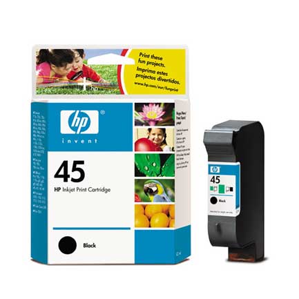 Cartucho Hp 45 Original 51645a Carga Completa