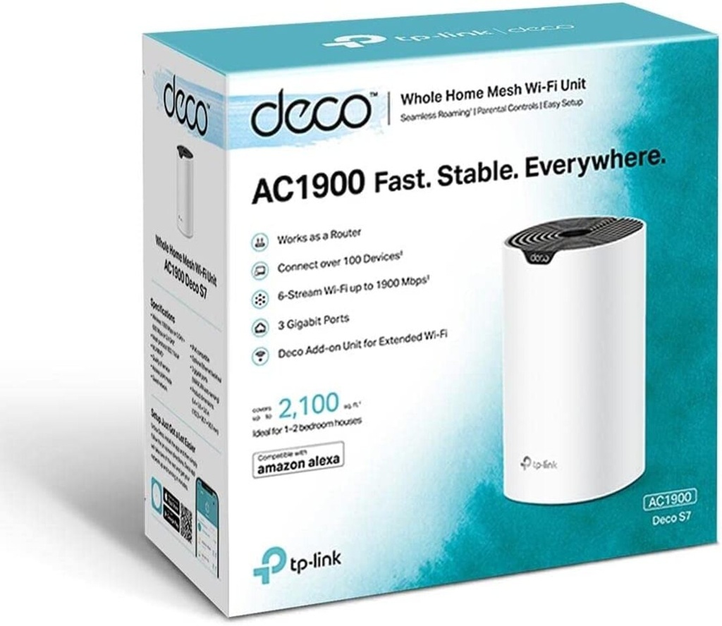 TP Link Mesh Deco S7 AC1900 1 Pack
