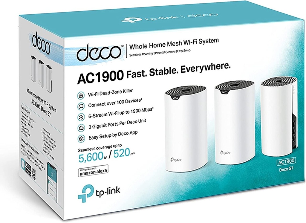 TP Link Mesh Deco S7 AC1900 3 Pack