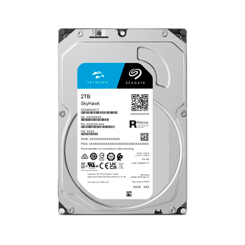 Disco Duro Interno Seagate Skyhawk 2tb Hdd Sata 3 3CV102-300
