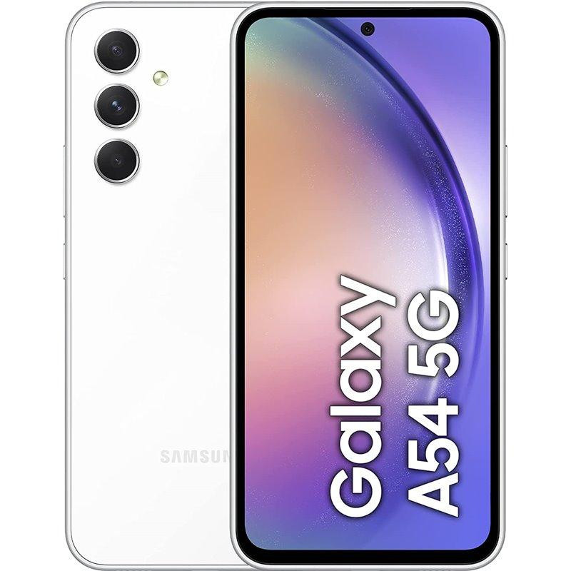 Celular Samsung Galaxy A54 128GB Almacenamiento 8GB Ram Blanco SM-A546EZWFARO