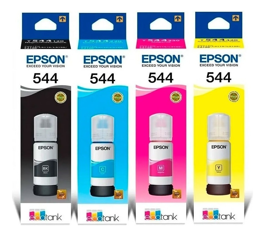 Combo Tintas Epson 544 T544 Original