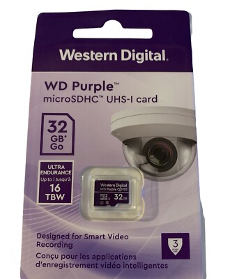 Memoria MicroSDHC Western Digital 32GB Purple UHS-I