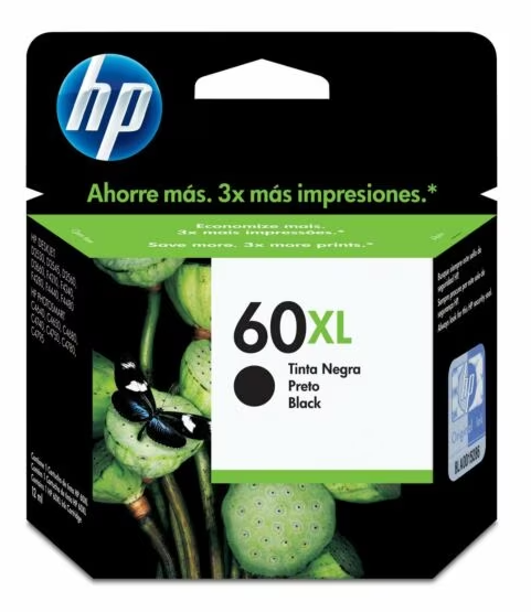 Cartucho HP 60xl Negro Original GOD