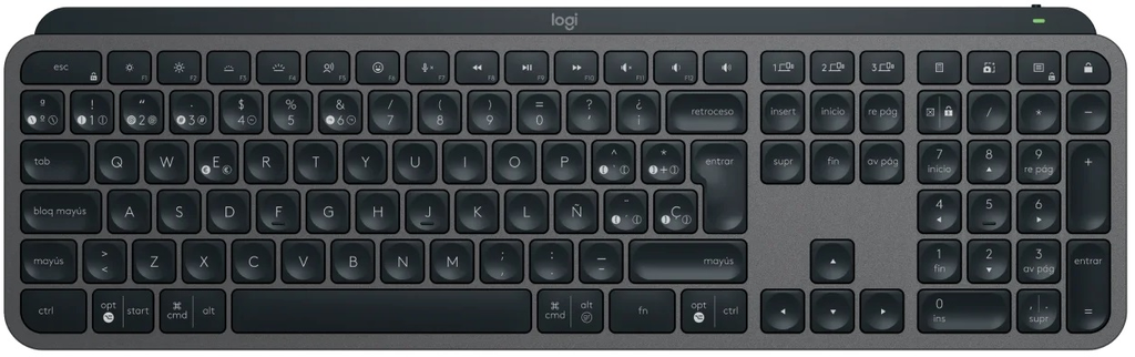 Teclado Logitech Wireless MX Keys S Grafito 920-011561