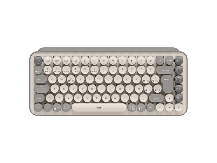 Teclado Logitech POP KEYS Mecanico Inalambrico Español Color Arena 920-011518