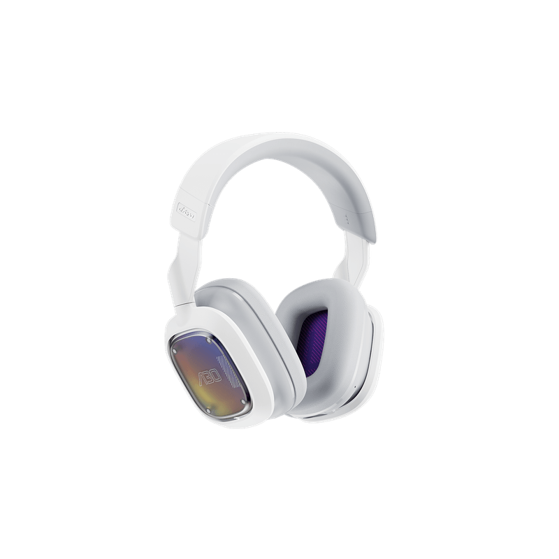 Auricular Logitech A30 Astro Inalambrico Para Xbox Series X|S, PS5, Bluetooth, Mobil, Windows 10/11, Mac Color Blanco y Violeta 939-001986