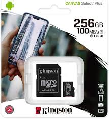 Micro SD Kingston 256GB Canvas SDCS2/256GB
