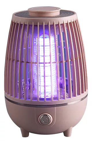 Lampara Led Fotocatalizador OFF con carga USB Mata Mosquito color rosa