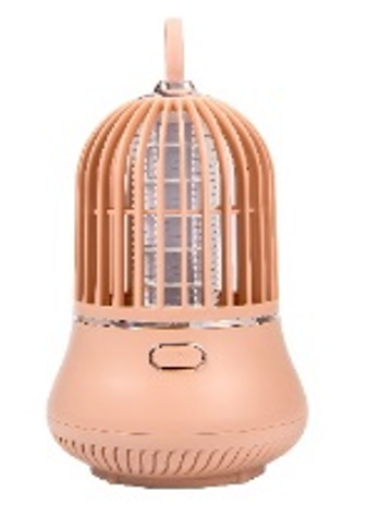 Lampara LED OFF con carga USB Mata Mosca y Mosquito color rosa 
