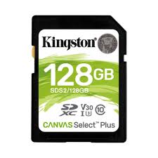 Tarjeta de memoria Kingston SDS2 Canvas Select 128GB