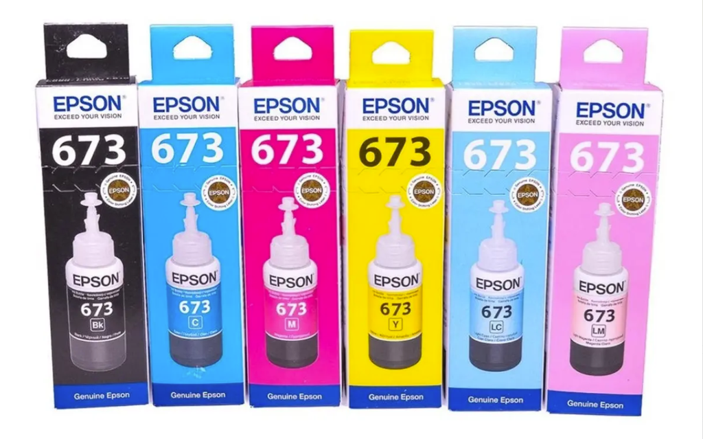 Combo Epson T673 Tinta Original 6 colores
