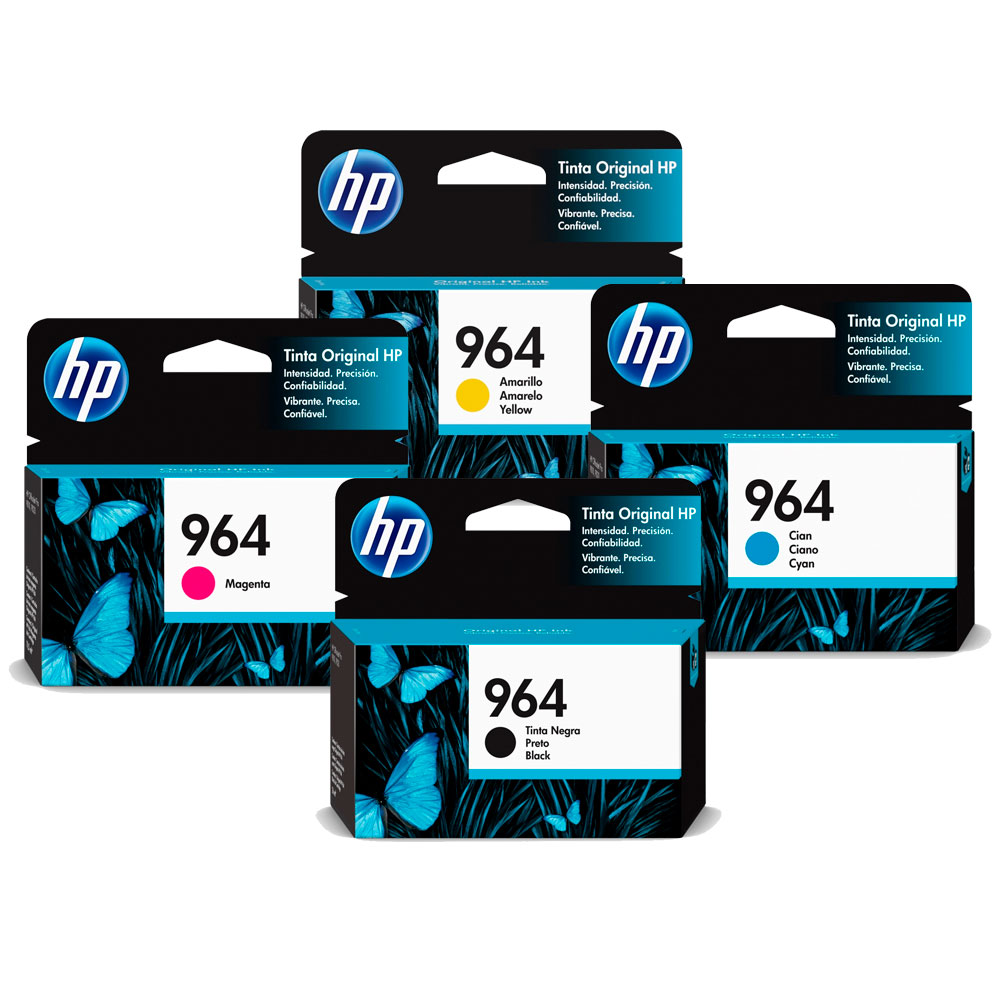 Combo HP 964 Negro + Colores  