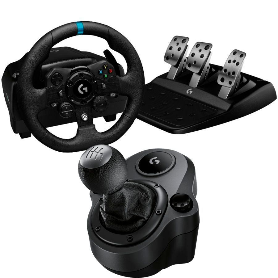 Volante Logitech G923 + Palanca Trueforce 220V XBOX/PC