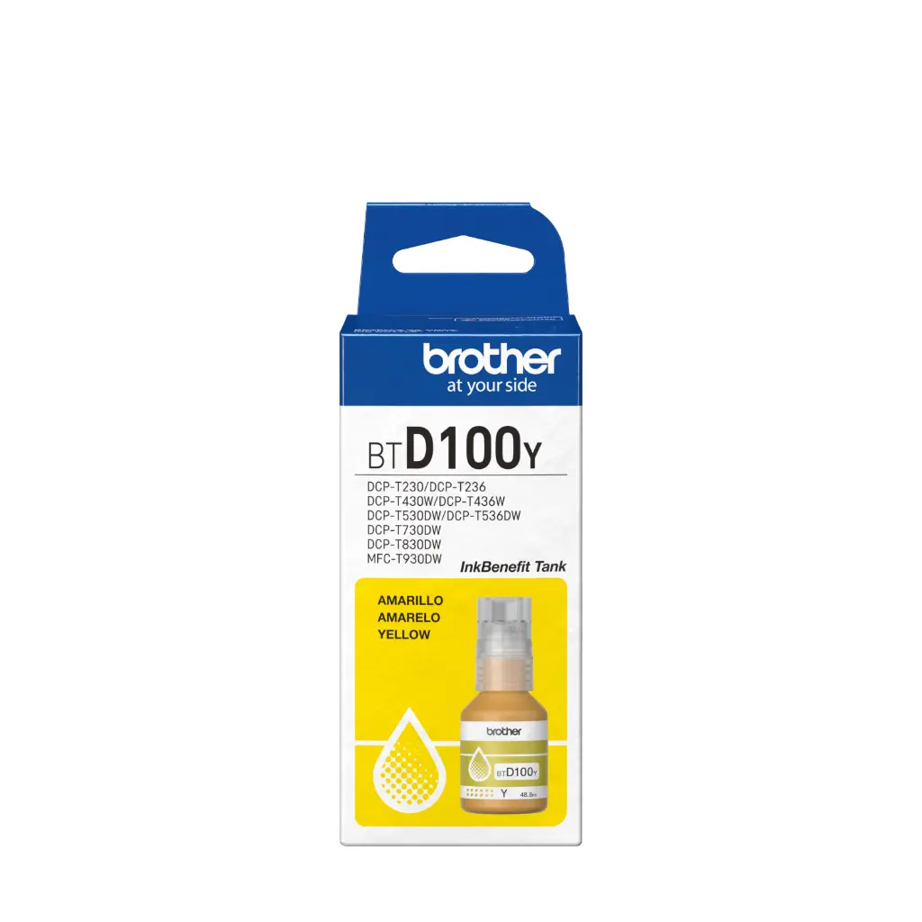Tinta Brother BTD100Y Amarillo 5000 Paginas